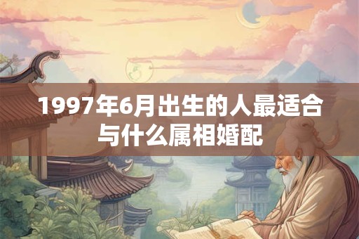 1997年6月出生的人最适合与什么属相婚配