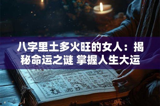 八字里土多火旺的女人：揭秘命运之谜 掌握人生大运！
