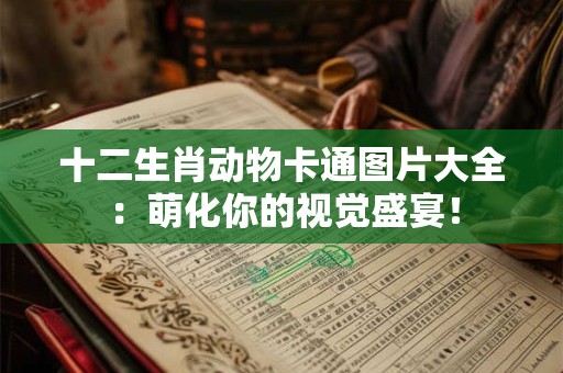 十二生肖动物卡通图片大全：萌化你的视觉盛宴！