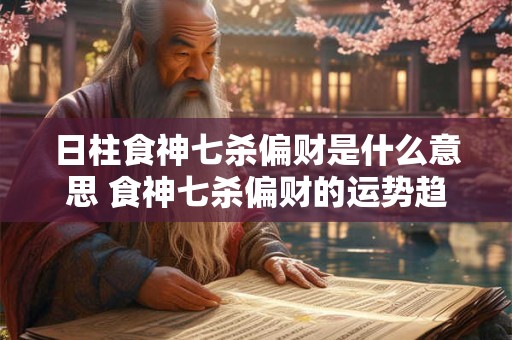 日柱食神七杀偏财是什么意思 食神七杀偏财的运势趋势