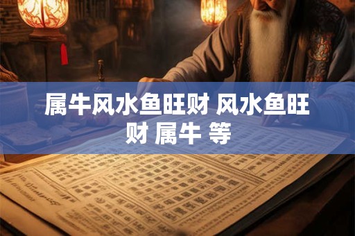 属牛风水鱼旺财 风水鱼旺财 属牛 等