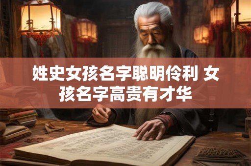 姓史女孩名字聪明伶利 女孩名字高贵有才华