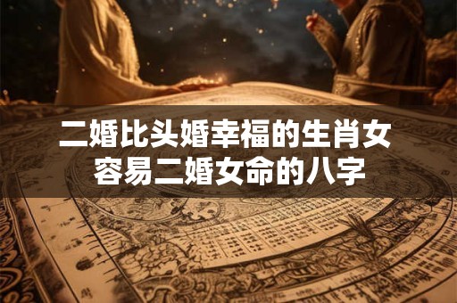详细阅读:二婚比头婚幸福的生肖女 容易二婚女命的八字 二婚比头婚幸福的生肖女 容易二婚女命的八字