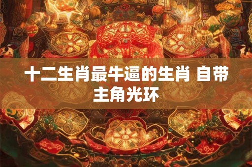 十二生肖最牛逼的生肖 自带主角光环
