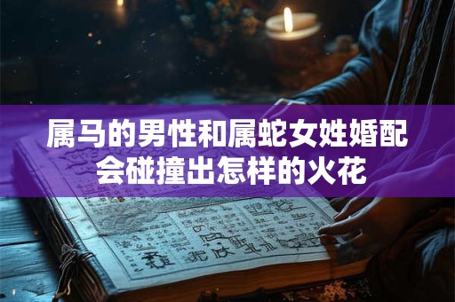 属马的男性和属蛇女姓婚配 会碰撞出怎样的火花