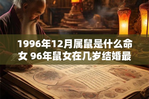 1996年12月属鼠是什么命女 96年鼠女在几岁结婚最好