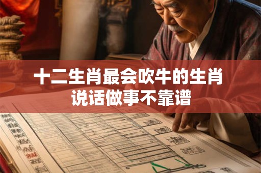 十二生肖最会吹牛的生肖 说话做事不靠谱