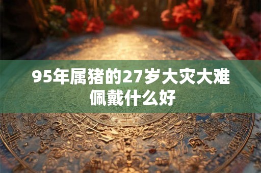 95年属猪的27岁大灾大难 佩戴什么好