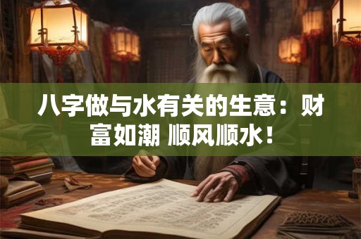 八字做与水有关的生意：财富如潮 顺风顺水！