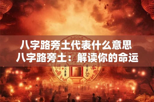 八字路旁土代表什么意思 八字路旁土：解读你的命运密码