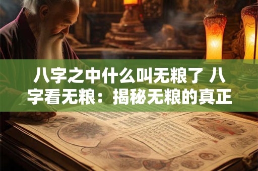 八字之中什么叫无粮了 八字看无粮：揭秘无粮的真正含义