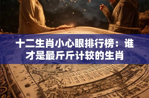 十二生肖小心眼排行榜：谁才是最斤斤计较的生肖