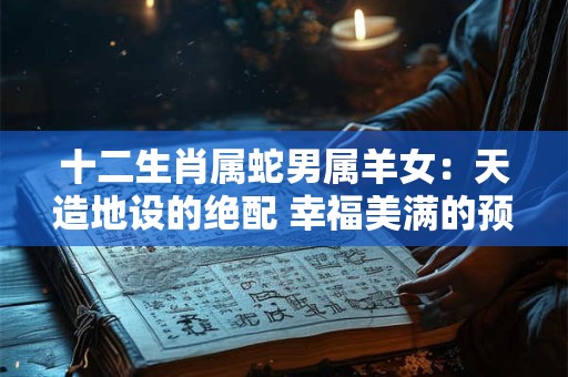十二生肖属蛇男属羊女：天造地设的绝配 幸福美满的预兆