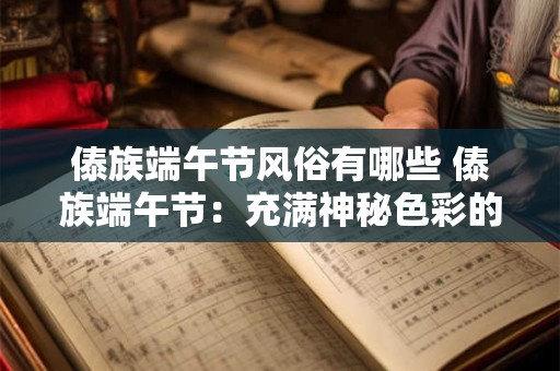 傣族端午节风俗有哪些 傣族端午节：充满神秘色彩的节日风俗