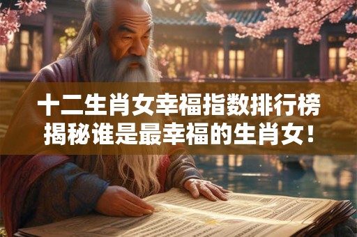 十二生肖女幸福指数排行榜揭秘谁是最幸福的生肖女！