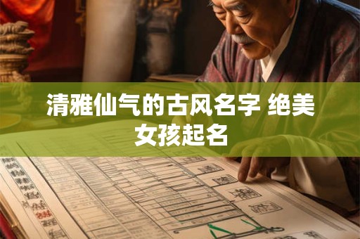 清雅仙气的古风名字 绝美女孩起名