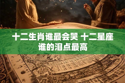 详细阅读:十二生肖谁最会哭 十二星座谁的泪点最高 十二生肖谁最会哭 十二星座谁的泪点最高