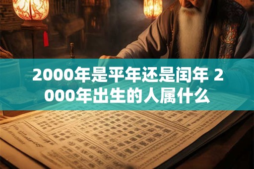 2000年是平年还是闰年 2000年出生的人属什么
