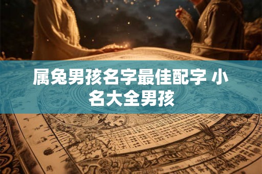 属兔男孩名字最佳配字 小名大全男孩