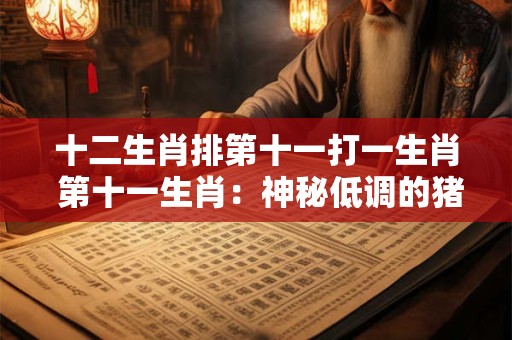 十二生肖排第十一打一生肖 第十一生肖：神秘低调的猪