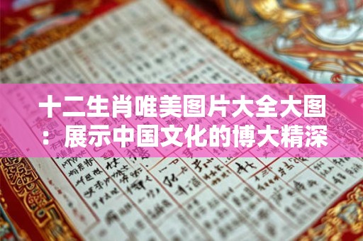 十二生肖唯美图片大全大图：展示中国文化的博大精深