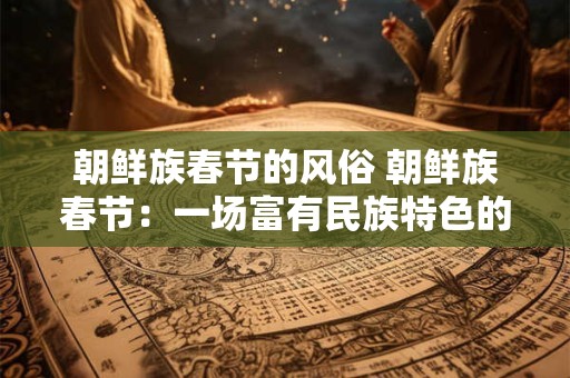 朝鲜族春节的风俗 朝鲜族春节：一场富有民族特色的风尚盛宴