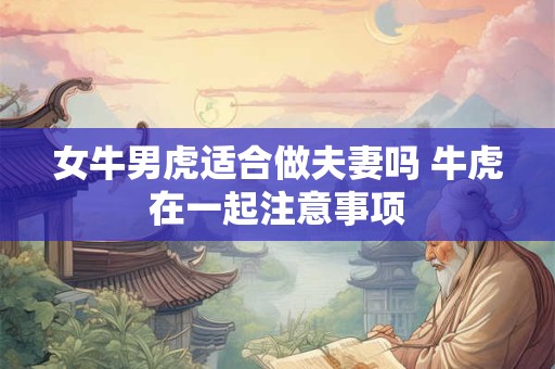 女牛男虎适合做夫妻吗 牛虎在一起注意事项