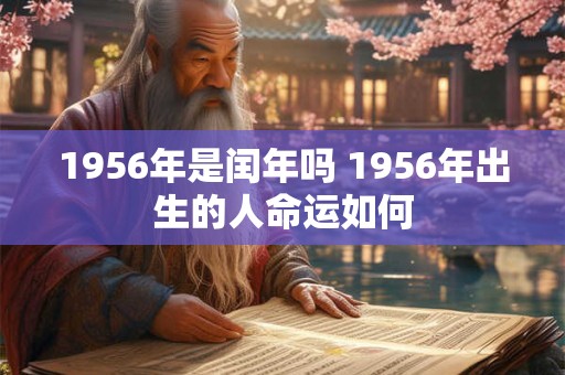1956年是闰年吗 1956年出生的人命运如何