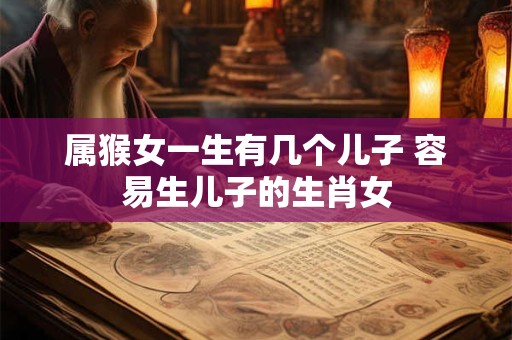 属猴女一生有几个儿子 容易生儿子的生肖女