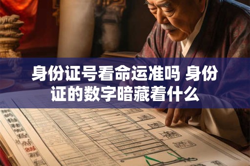 身份证号看命运准吗 身份证的数字暗藏着什么