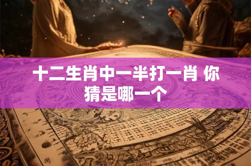 十二生肖中一半打一肖 你猜是哪一个