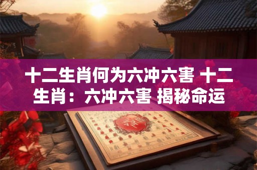 十二生肖何为六冲六害 十二生肖：六冲六害 揭秘命运之谜
