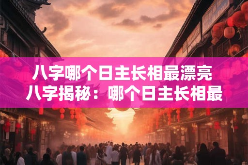 八字哪个日主长相最漂亮 八字揭秘：哪个日主长相最漂亮