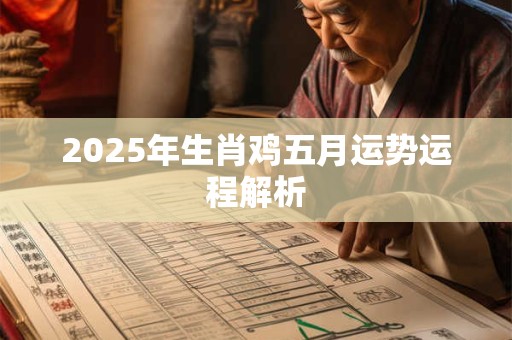 2026年生肖鸡五月运势运程解析