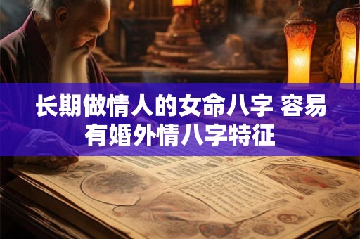长期做情人的女命八字 容易有婚外情八字特征