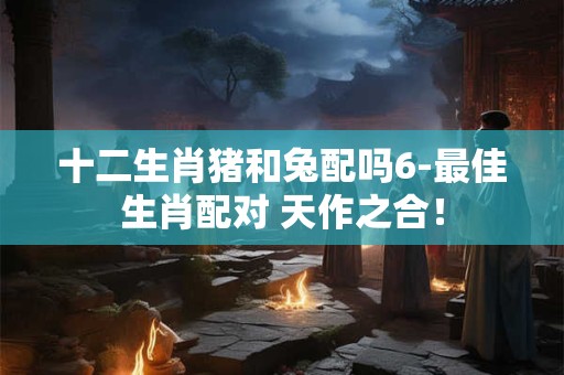 十二生肖猪和兔配吗6-最佳生肖配对 天作之合！