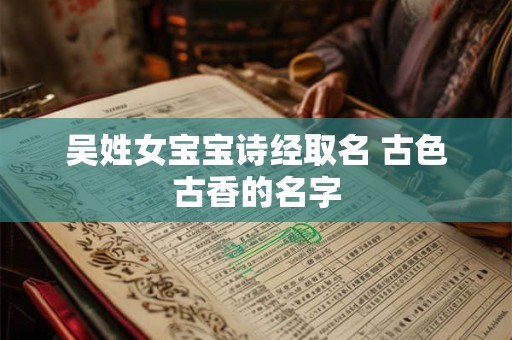 吴姓女宝宝诗经取名 古色古香的名字