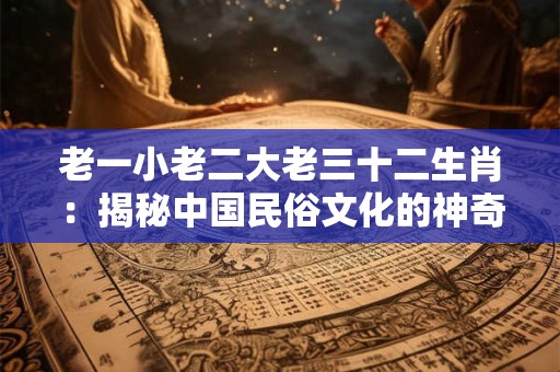 详细阅读:老一小老二大老三十二生肖:揭秘中国民俗文化的神奇密码 老一小老二大老三十二生肖:揭秘中国民俗文化的神奇密码