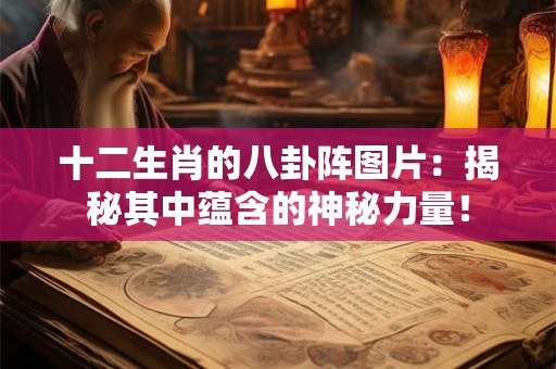 十二生肖的八卦阵图片：揭秘其中蕴含的神秘力量！