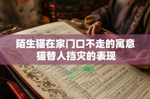 陌生猫在家门口不走的寓意 猫替人挡灾的表现