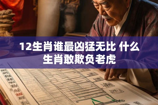 12生肖谁最凶猛无比 什么生肖敢欺负老虎
