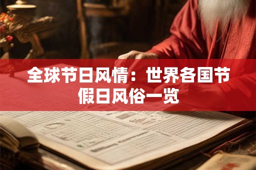 全球节日风情：世界各国节假日风俗一览