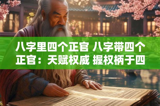 八字里四个正官 八字带四个正官：天赋权威 握权柄于四海