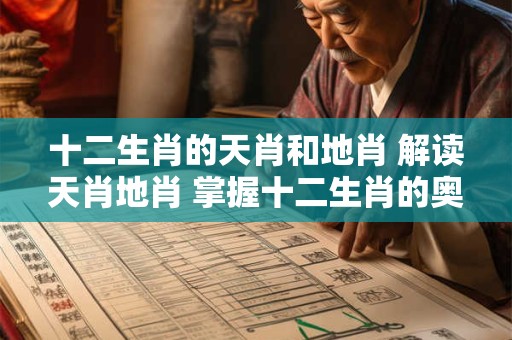 十二生肖的天肖和地肖 解读天肖地肖 掌握十二生肖的奥秘！