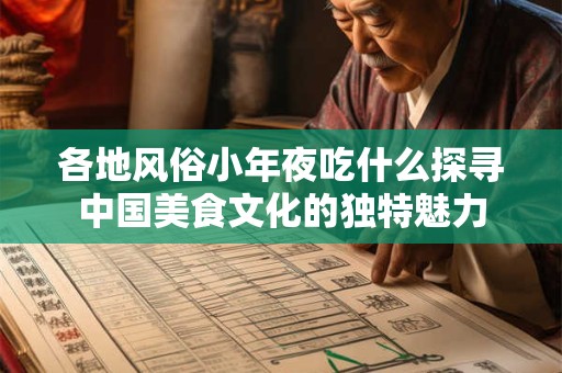 各地风俗小年夜吃什么探寻中国美食文化的独特魅力
