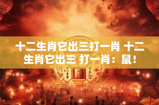 十二生肖它出三打一肖 十二生肖它出三 打一肖：鼠！