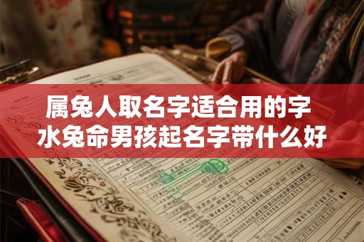 属兔人取名字适合用的字 水兔命男孩起名字带什么好