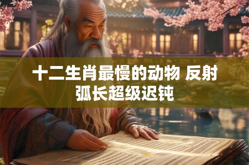 十二生肖最慢的动物 反射弧长超级迟钝