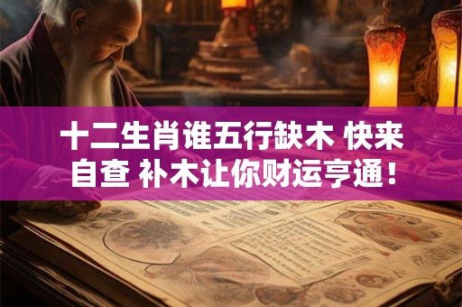 十二生肖谁五行缺木 快来自查 补木让你财运亨通！