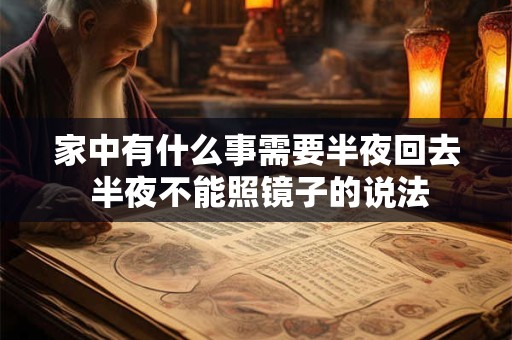 家中有什么事需要半夜回去 半夜不能照镜子的说法